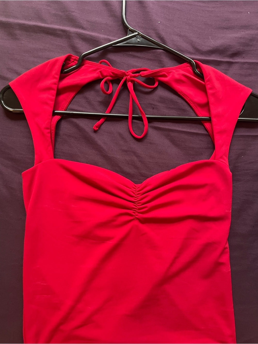 Garage Bright Red Short Sleeve Top